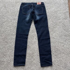 Machine Dark Blue Jeans with Union Jack Patch